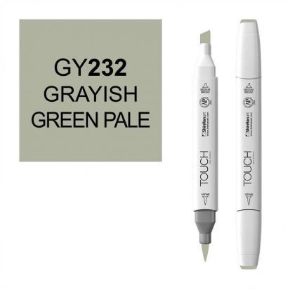 Маркер "Touch Brush" 232 сетлый серо-зеленый GY232